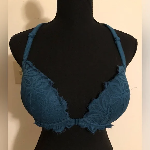 EUC! Victoria’s Secret PINK Date Racerback; Front Closure; Deep Teal; 34DD - Picture 3 of 10